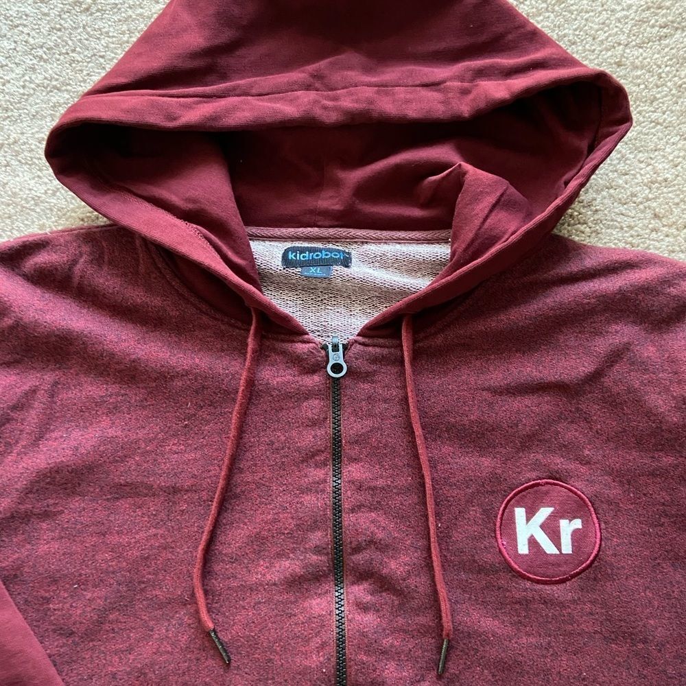Kidrobot Red Zip Up Sweatshirt - Picture 2 of 3